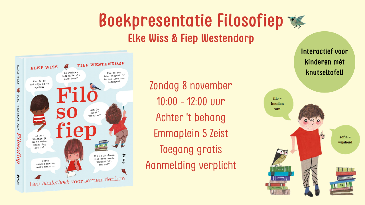 Cover photo for Boekpresentatie Filosofiep by Athenaeum Boekhandel B.V.