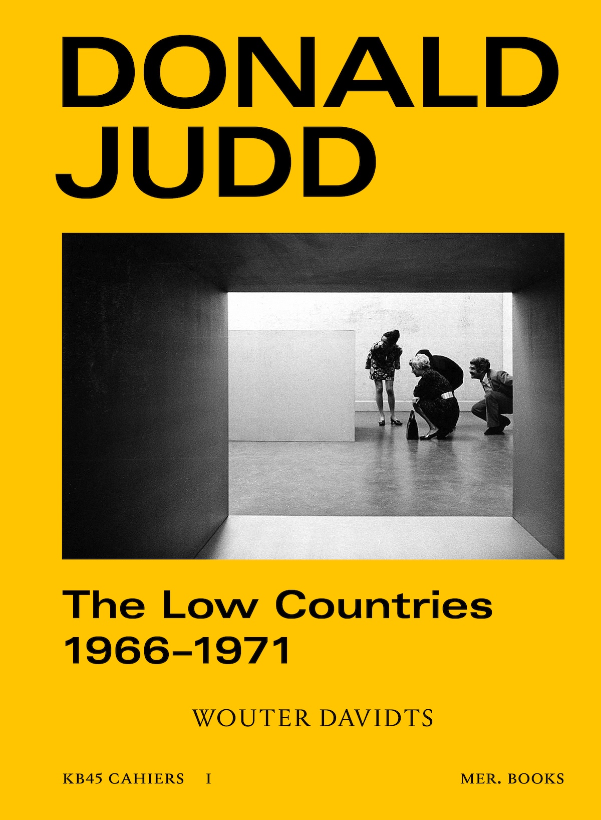 Cover photo for Book launch Donald Judd, The Low Countries 1966–1971 met MER. Books by Herbert Foundation