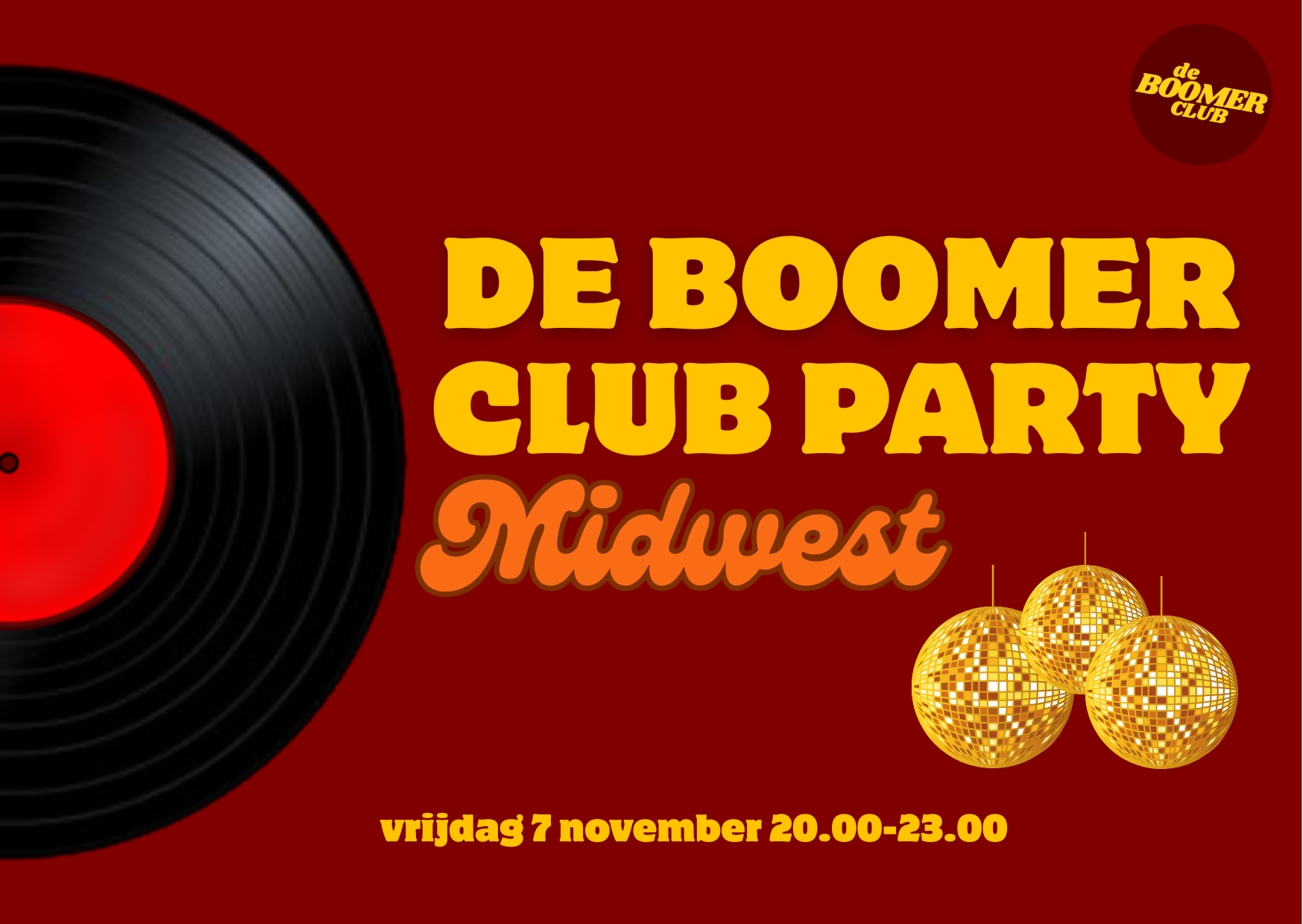 Cover photo for Boomerclub Party Midwest by De Boomerclub
