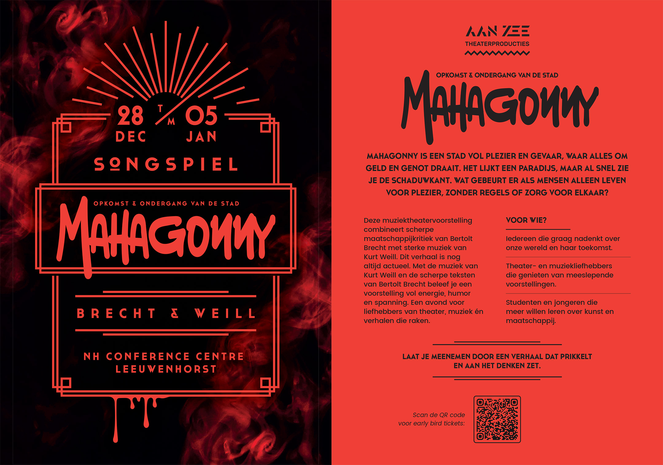 Cover photo for Mahagonny Songspiel: Brecht & Weill by Aan Zee Theaterproducties