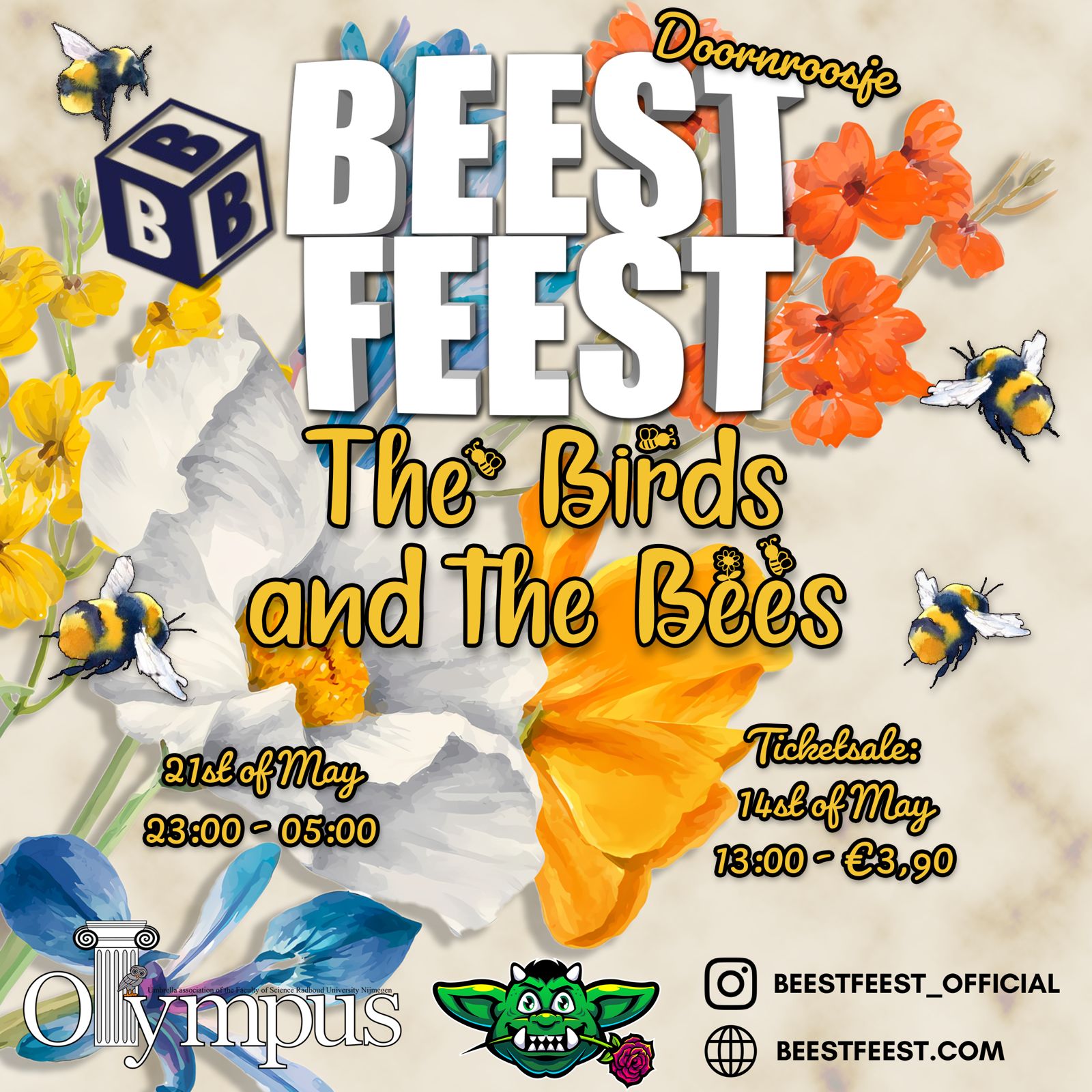 Cover photo for BeestFeest: The Birds and the Bees by BeestFeest