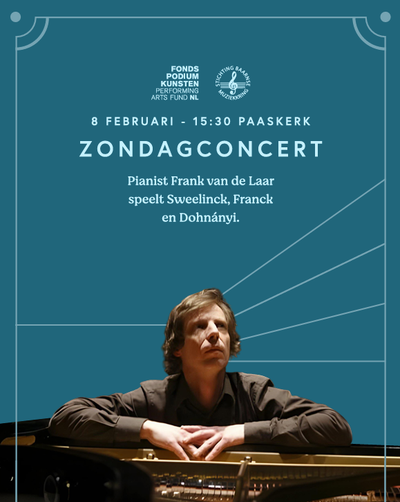 Cover photo for Pianist Frank van de Laar by Stichting Baarnse Muziekkring
