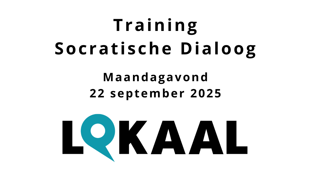 Cover photo for Training Socratische Dialoog 22 september 2025 by LokaalRotterdam