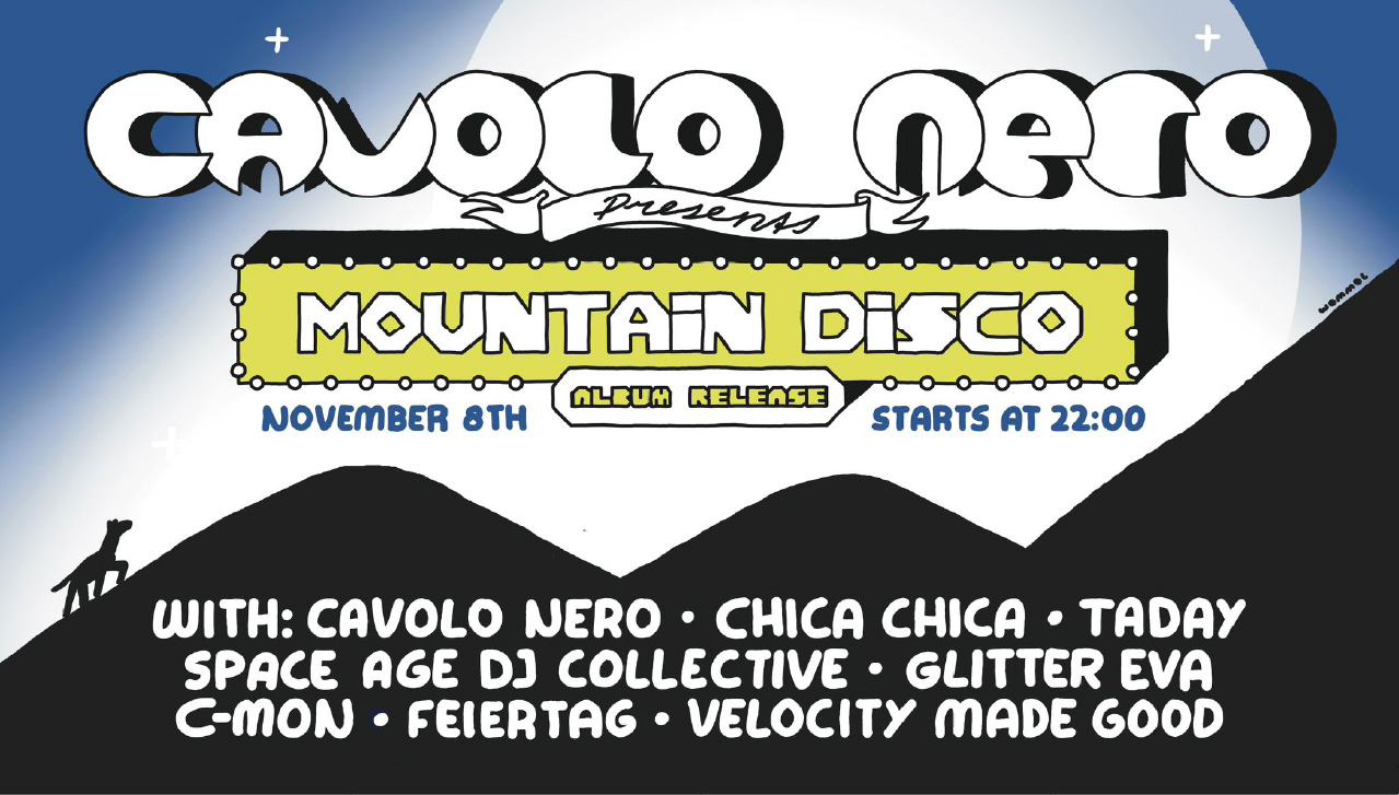 Cover photo for CAVOLO NERO (LIVE), FEIERTAG (LIVE), CHICA CHICA (LIVE), TADAY (LIVE), VELOCITY MADE GOOD (LIVE), GLITTER EVA, SIMON AKKERMANS, SPACE AGE DJ COLLECTIVE by Skatecafe Karin & Yvonne