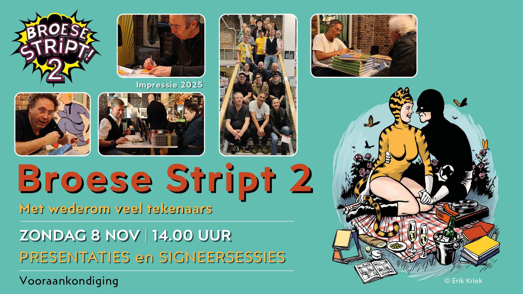 Cover photo for Broese Stript 2: wederom met veel tekenaars! by Broese