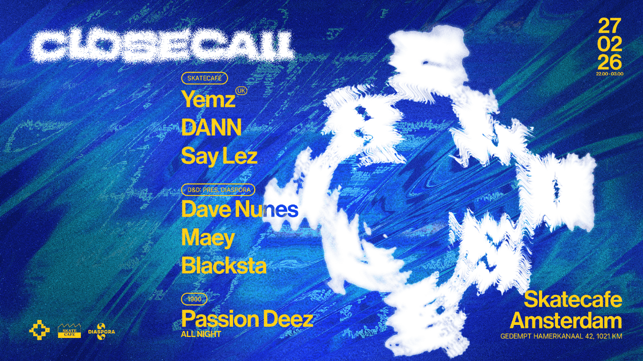 Cover photo for CLOSECALL W/ YEMZ, DANN, SAY LEZ, DAVE NUNES, MAEY, BLACKSTA & PASSION DEEZ by Skatecafe Karin & Yvonne