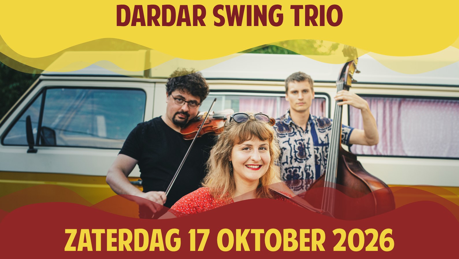 Cover photo for clubconcert Dardar Swing Trio by Strandpaal 28 vzw - ticketshop