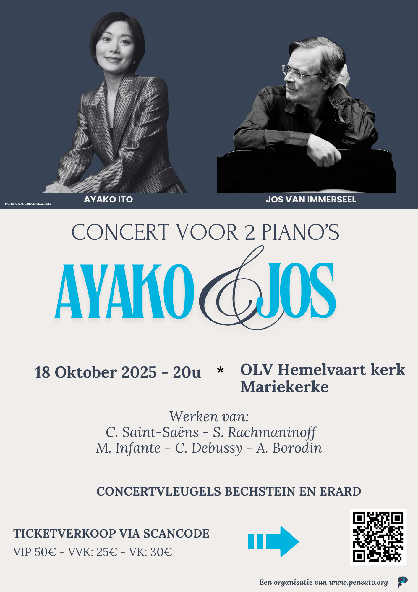 Cover photo for Concert Jos van Immerseel en Ayako Ito by Concerten Jos van Immerseel & Ayako Ito