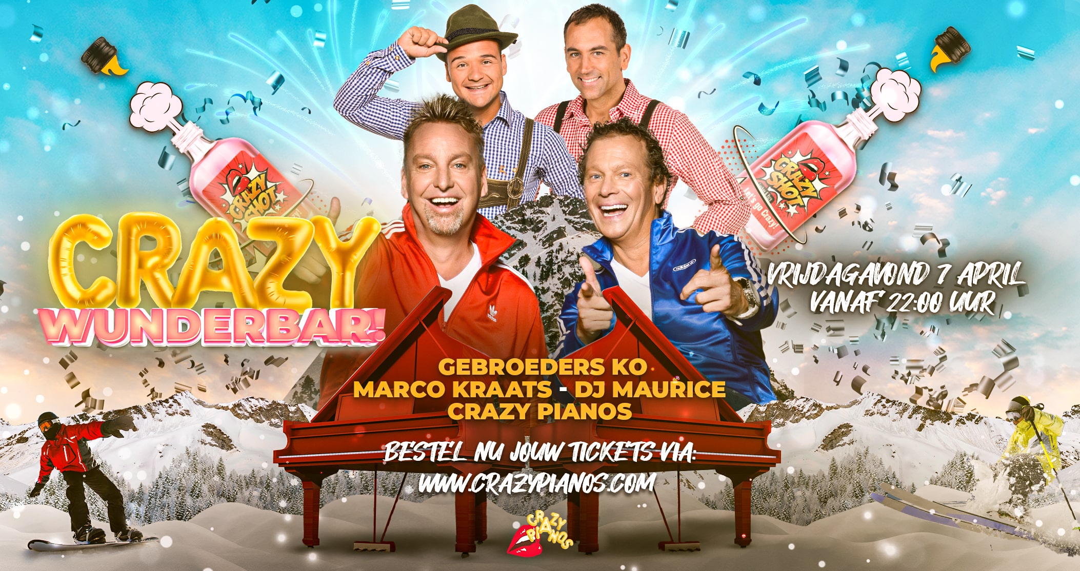 Cover photo for Crazy Wunderbar by Crazy Pianos