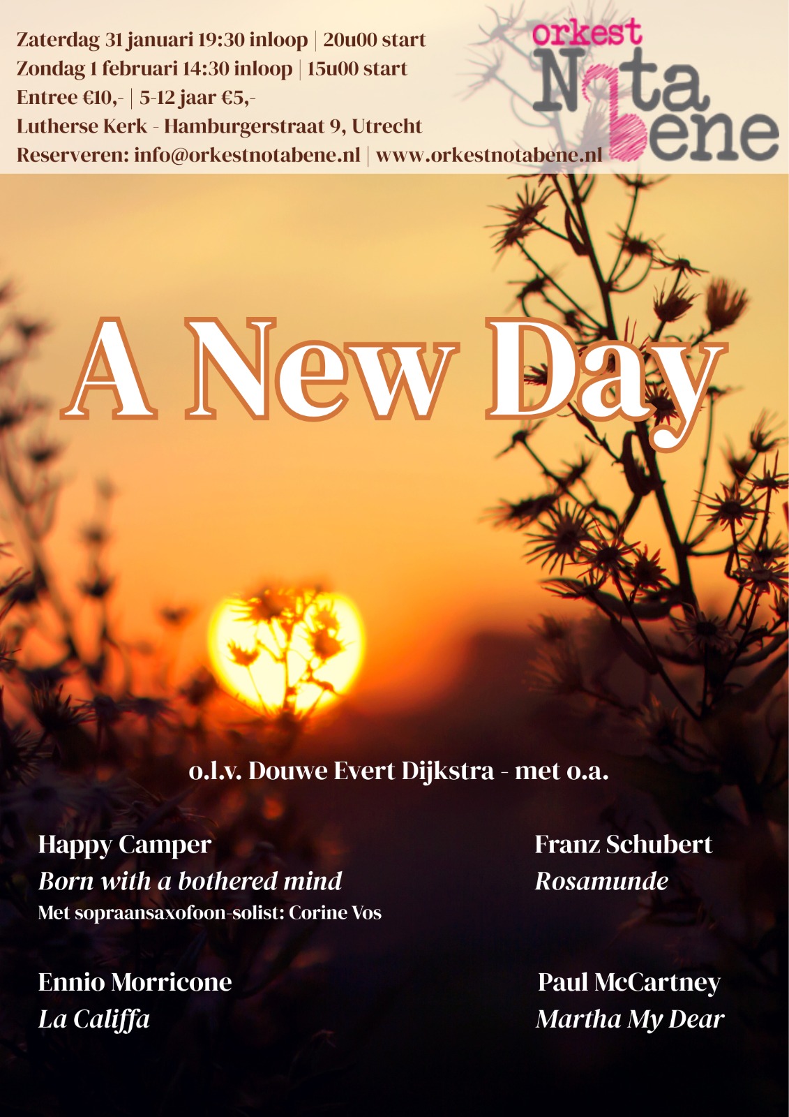 Cover photo for A New Day by Orkest Nota Bene