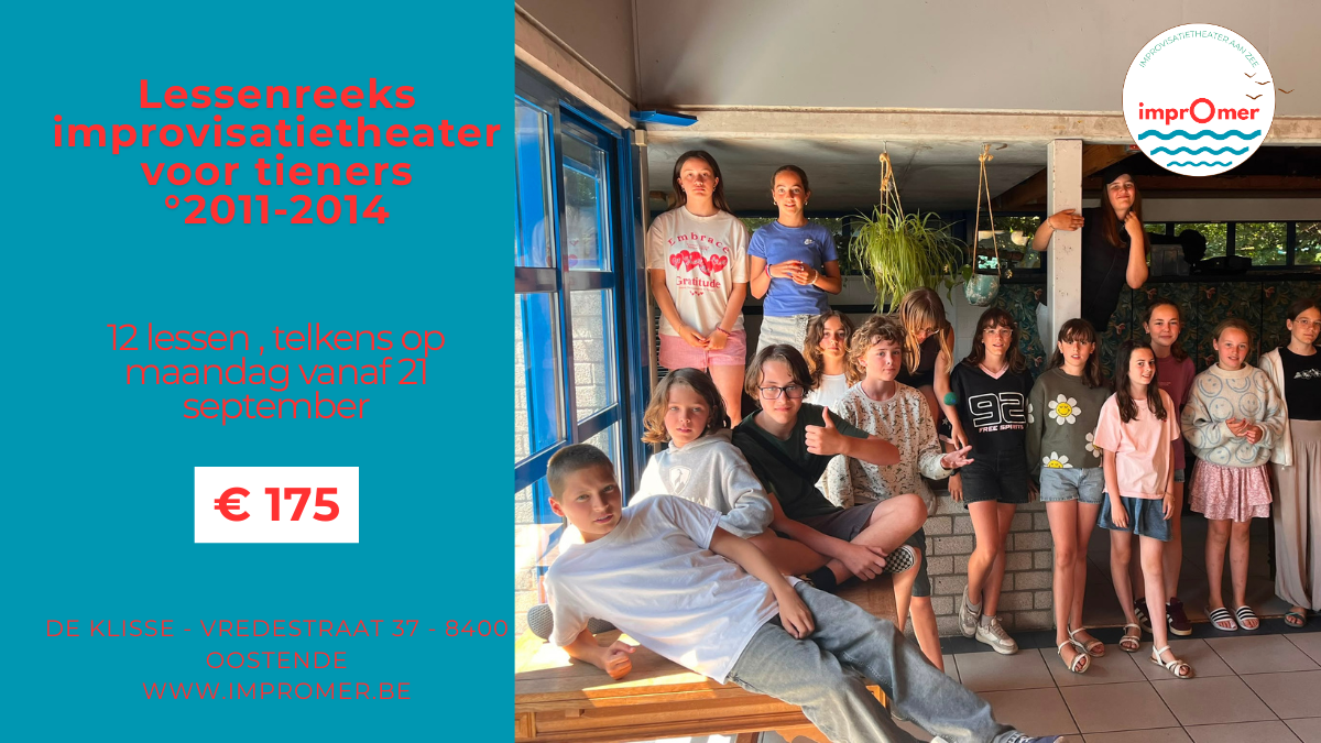Cover photo for Lessenreeks Improvisatietheater Tieners by Comedy Oostende