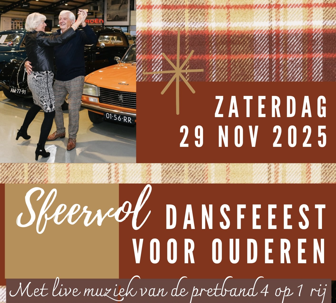 Cover photo for Dansfeest tussen de oldtimers (met live muziek!) by Visscher Classique