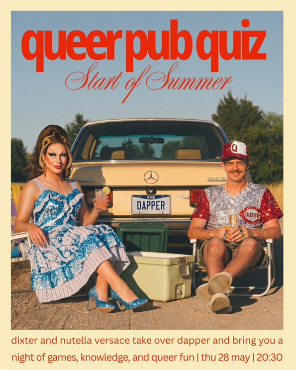 Cover photo for Dapper Queer Pub Quiz 28 May by The Queer Pub Quiz