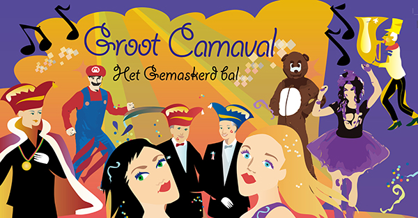 Cover photo for Carnaval 2026 - Gemaskerd bal 14-2-26 by De Haringhoppers