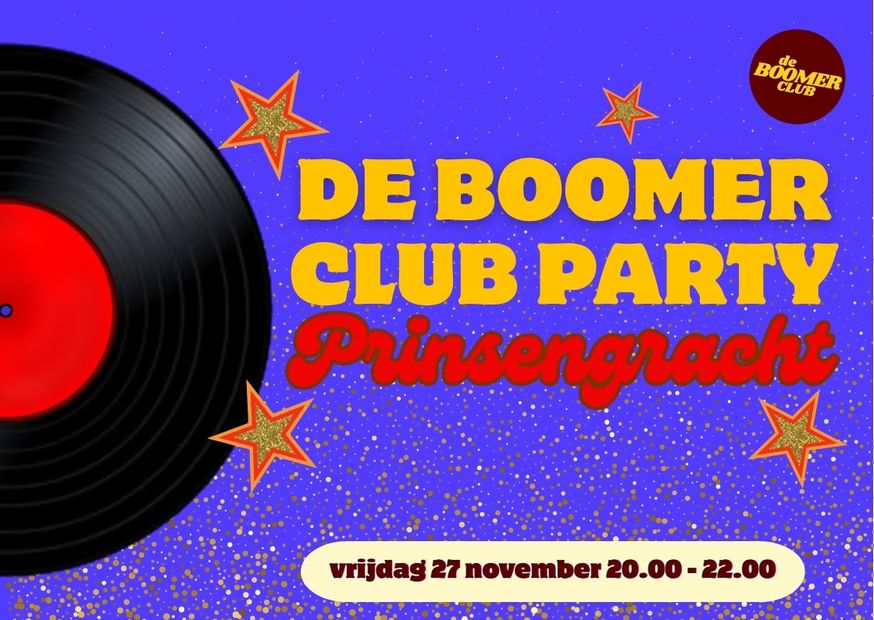 Cover photo for De Boomerclub Prinsengracht Party by De Boomerclub