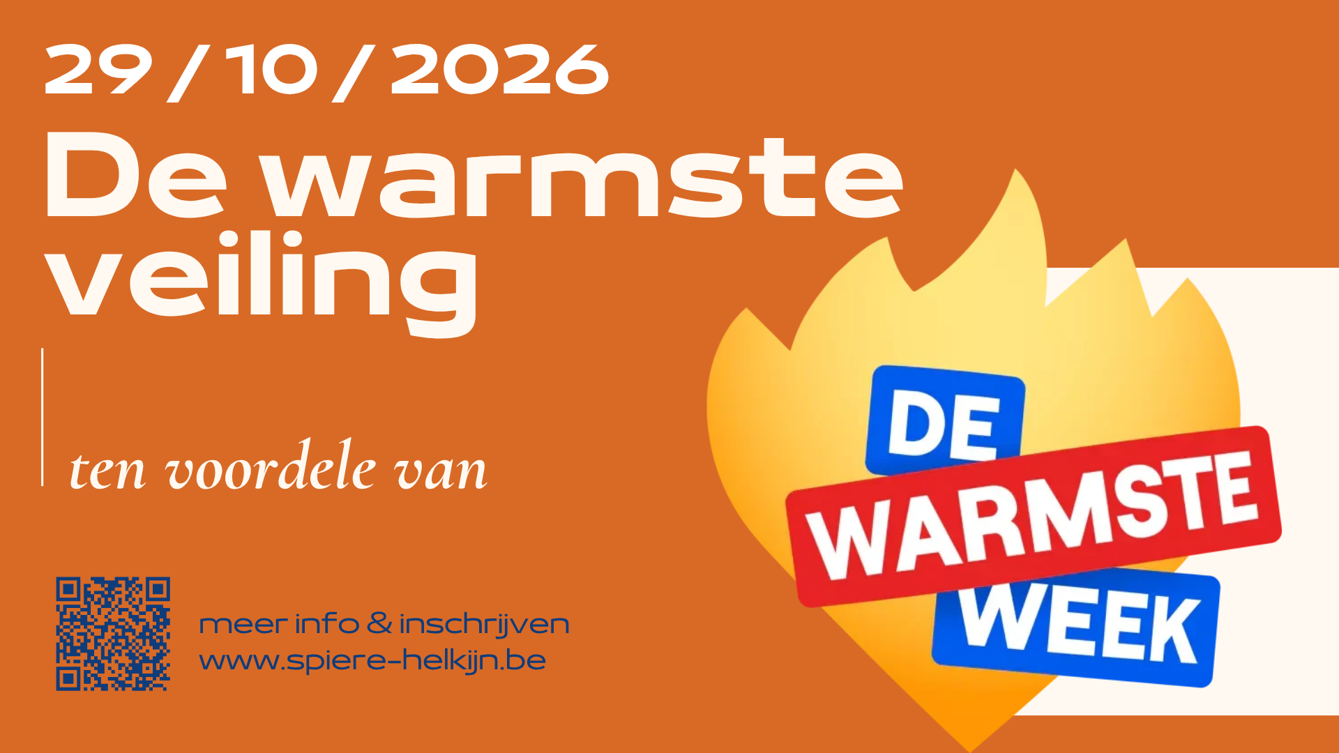 Cover photo for De Warmste Veiling by Gemeentebestuur Spiere-Helkijn