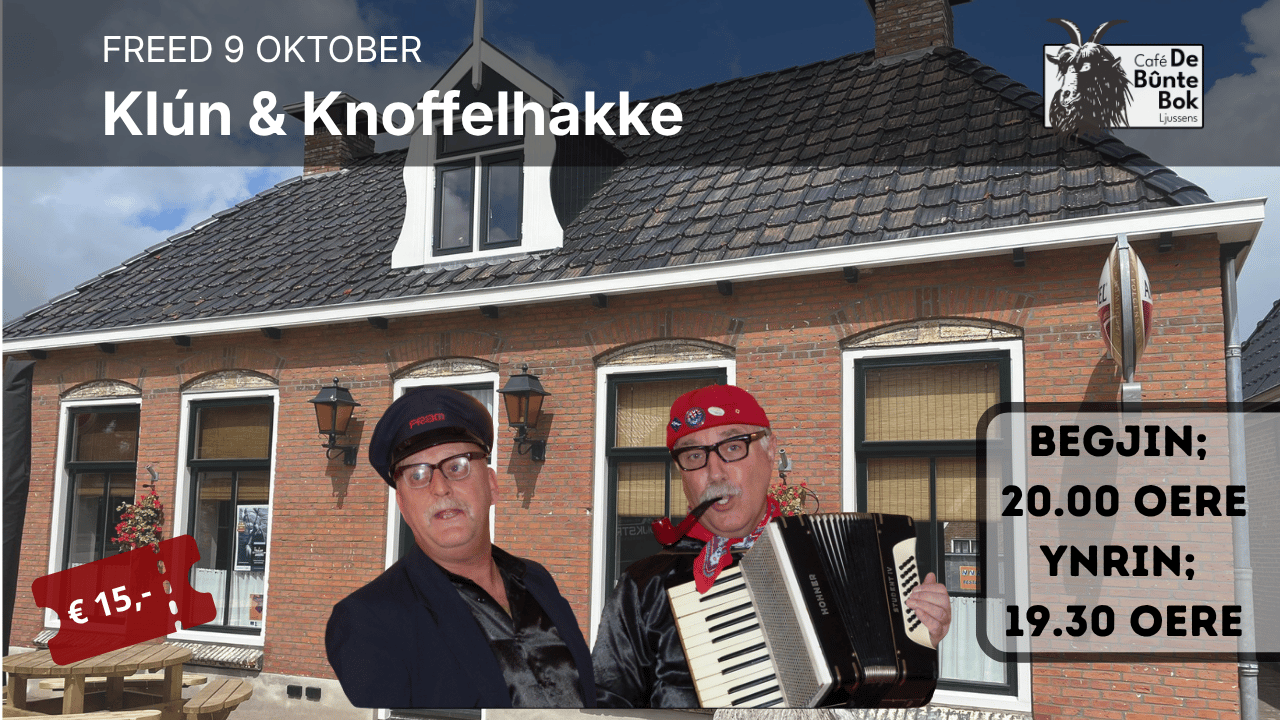 Cover photo for Klún & Knoffelhakke by Café de Bûnte Bok