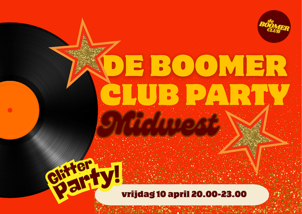 Cover photo for Boomerclub Glitter Party Midwest by De Boomerclub