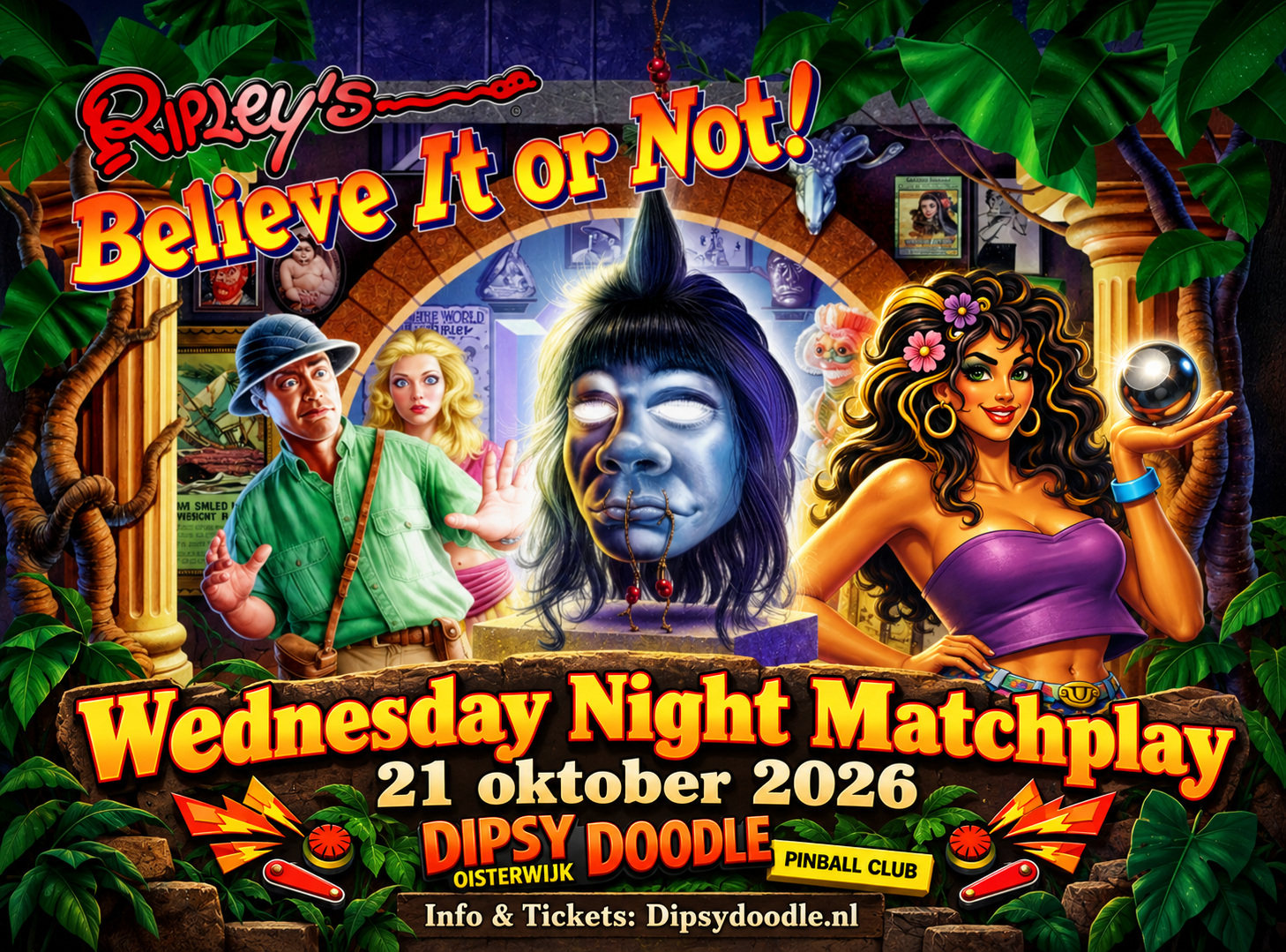 Cover photo for Dipsy Doodle Wednesday Night Matchplay 21 oktober 2026 by Dipsy Doodle Pinball Club Oisterwijk