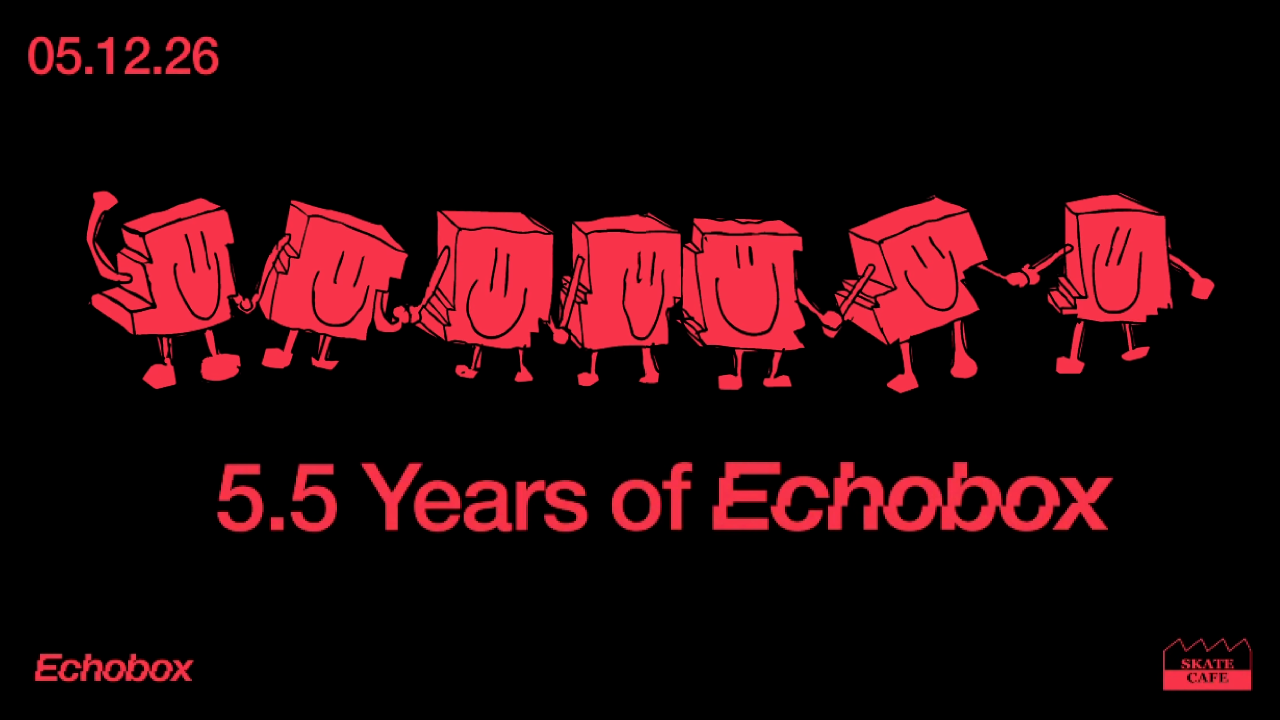 Cover photo for ECHOBOX 5,5 JAAR by Skatecafe Karin & Yvonne