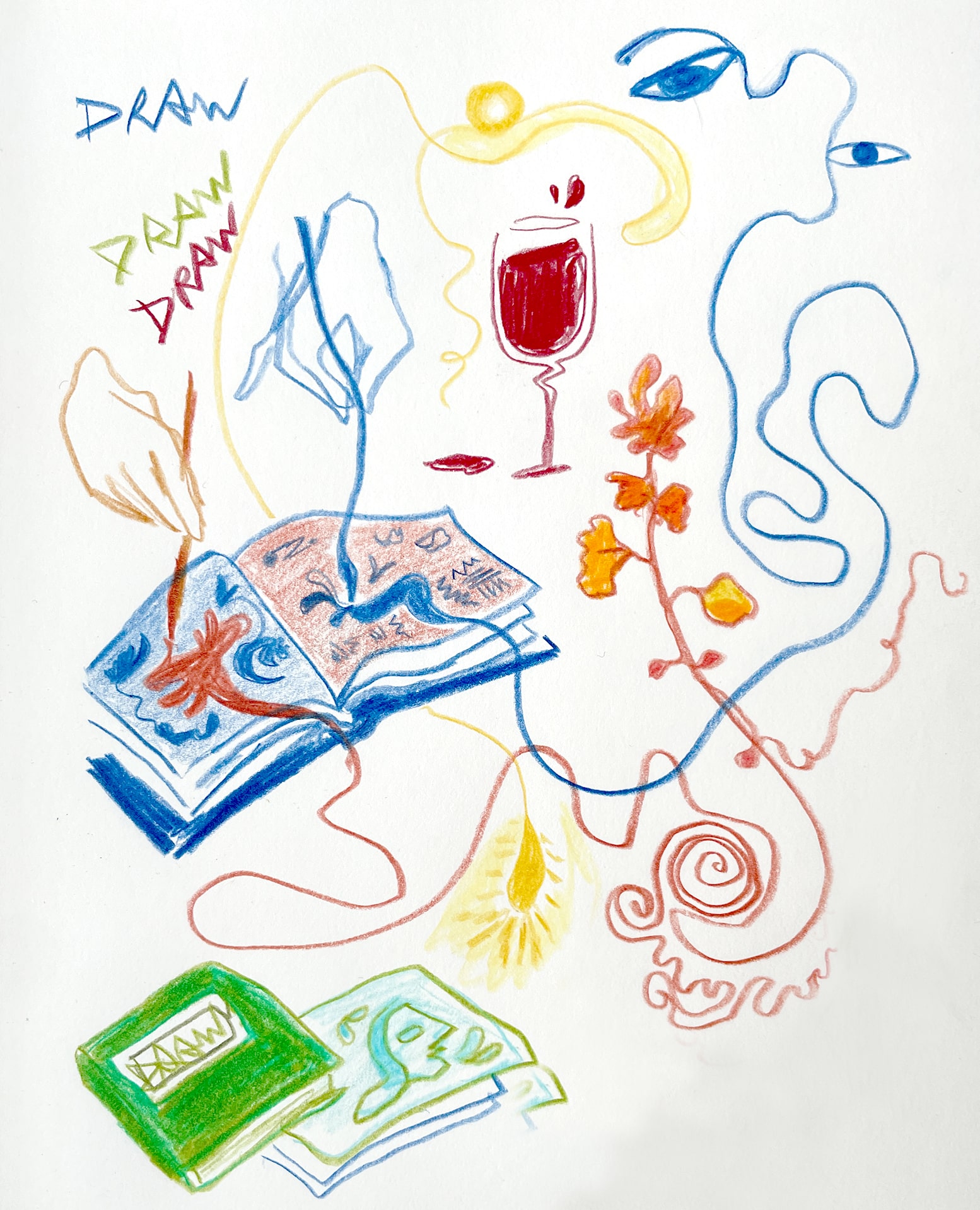 Cover photo for draw draw draw w/ neeltje, mies by murmur
