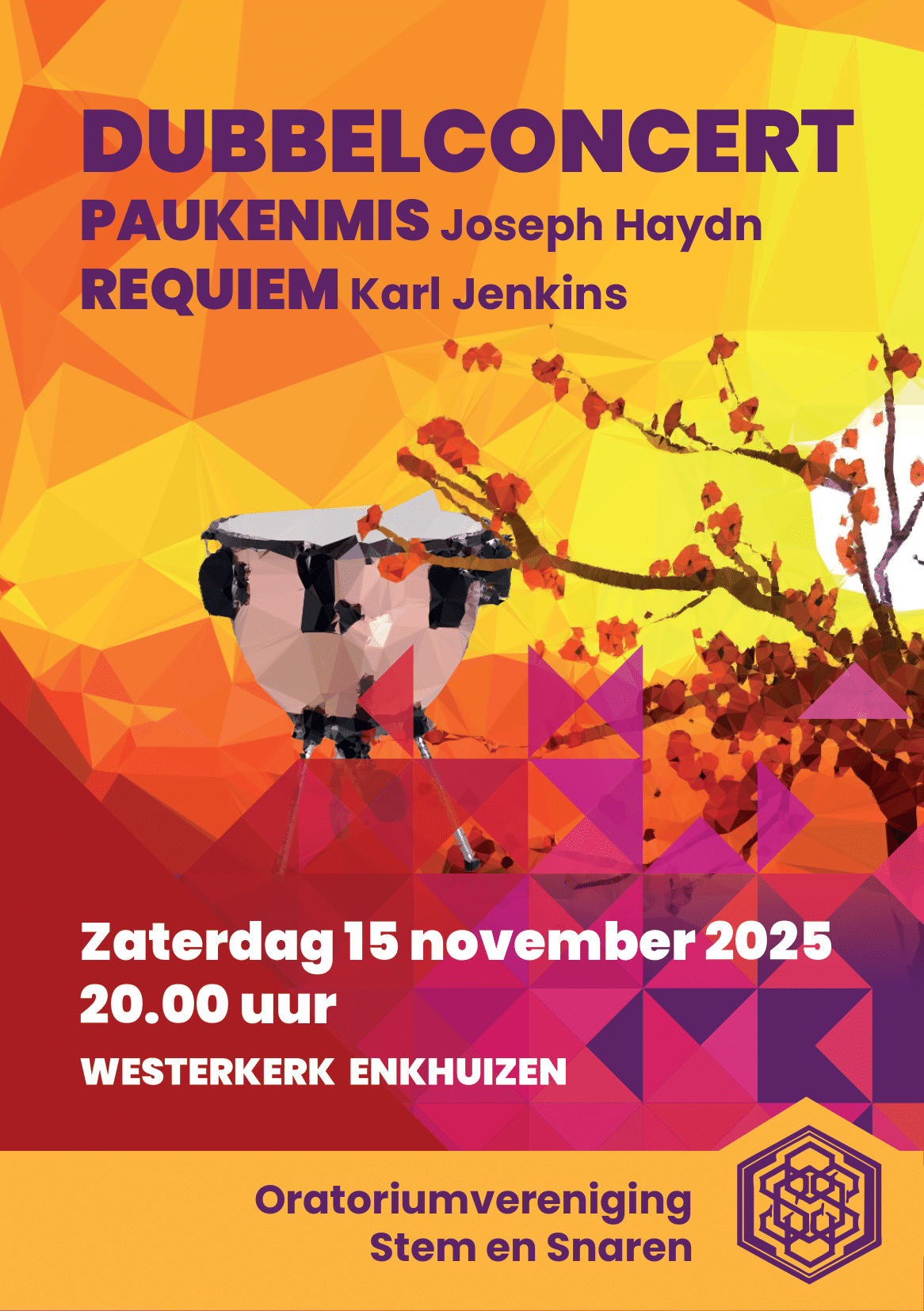 Cover photo for Bijzonder dubbelconcert Haydn ontmoet Jenkins by Oratoriumvereniging Stem en Snaren