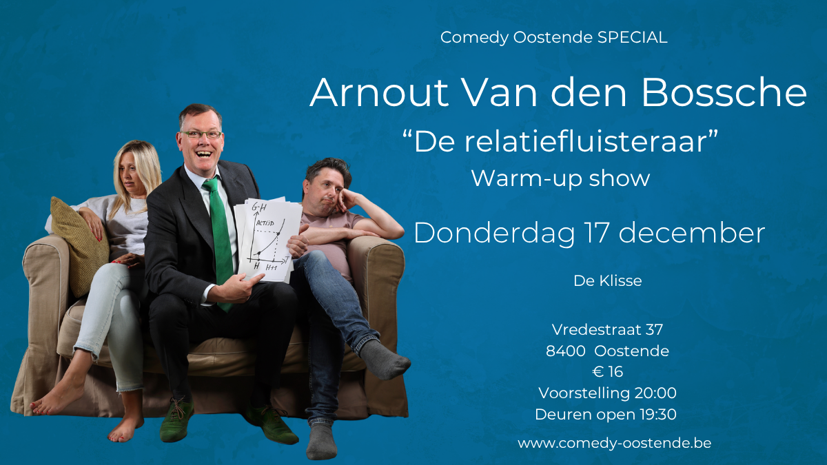 Cover photo for Comedy Oostende SPECIAL - Arnout Van Den Bossche - UITVERKOCHT by Comedy Oostende