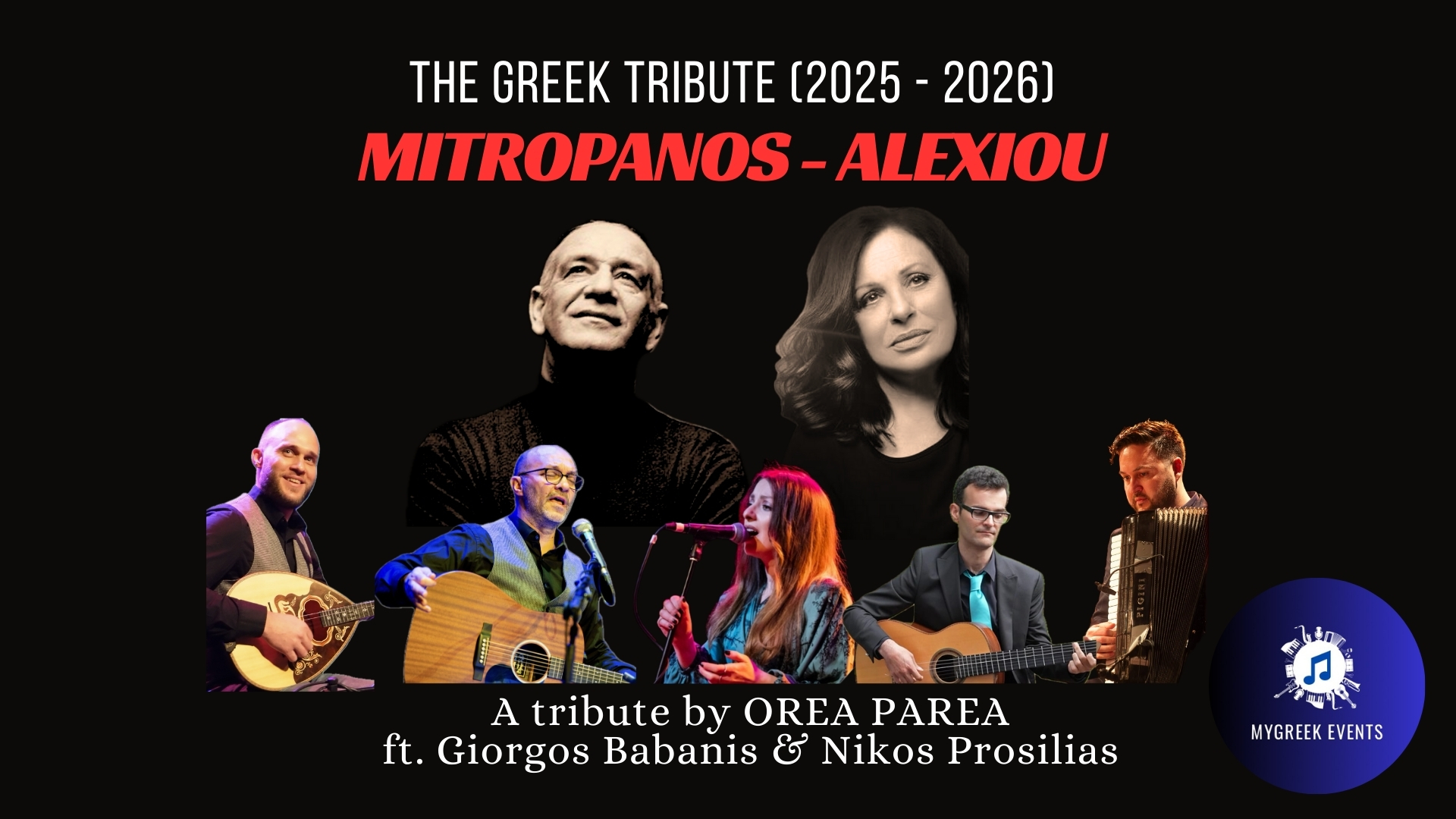 Cover photo for Tribute Concert Groningen Mitropanos & Alexiou by MyGreek Events