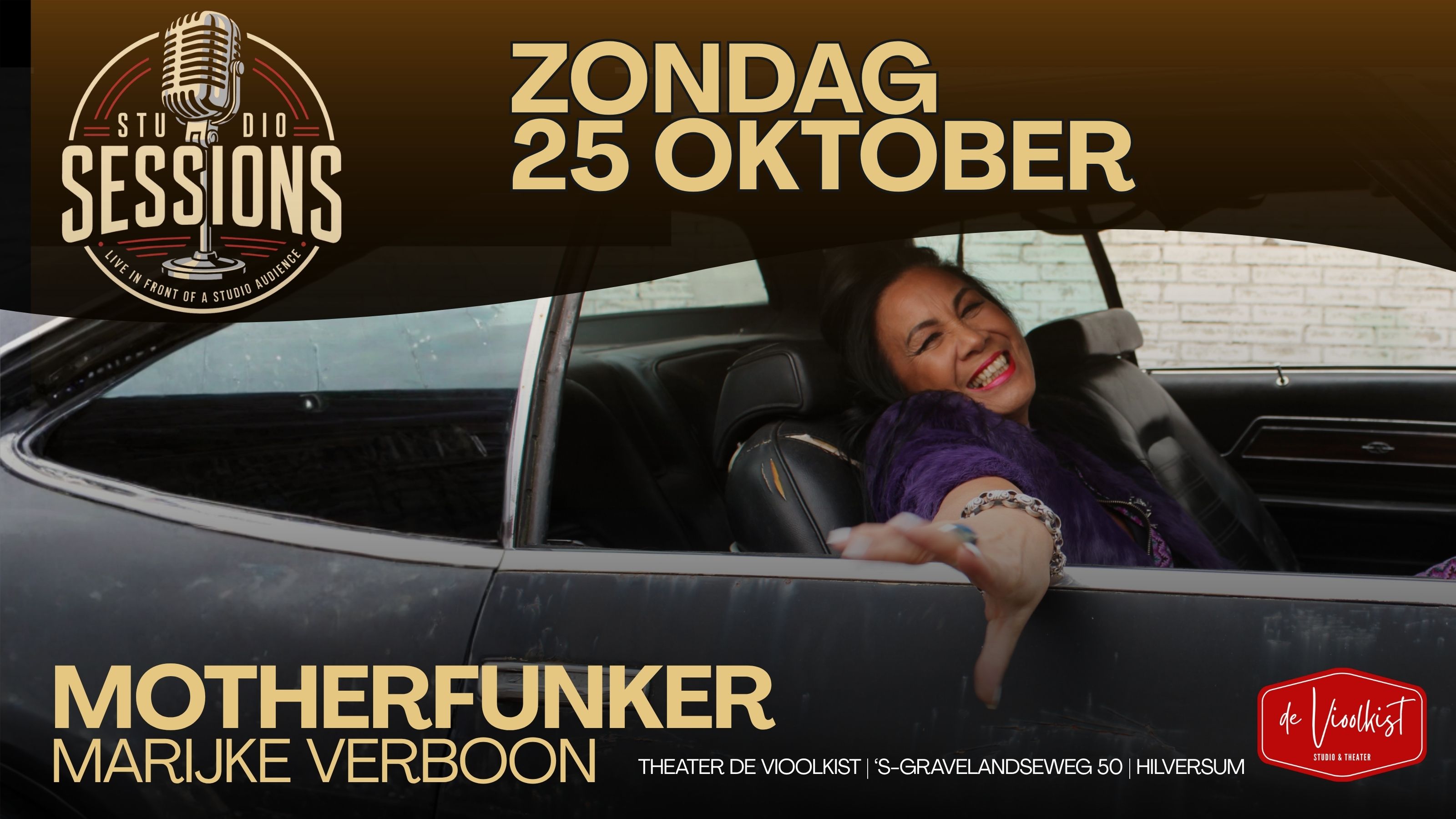 Cover photo for Studio Sessions met Marijke Verboon & Band by Studio & Theater De Vioolkist