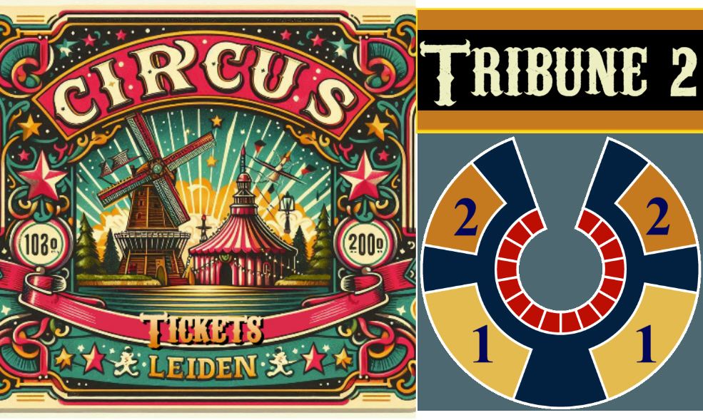 Cover photo for GKC Leiden 2e Tribune by grootkerstcircusleiden