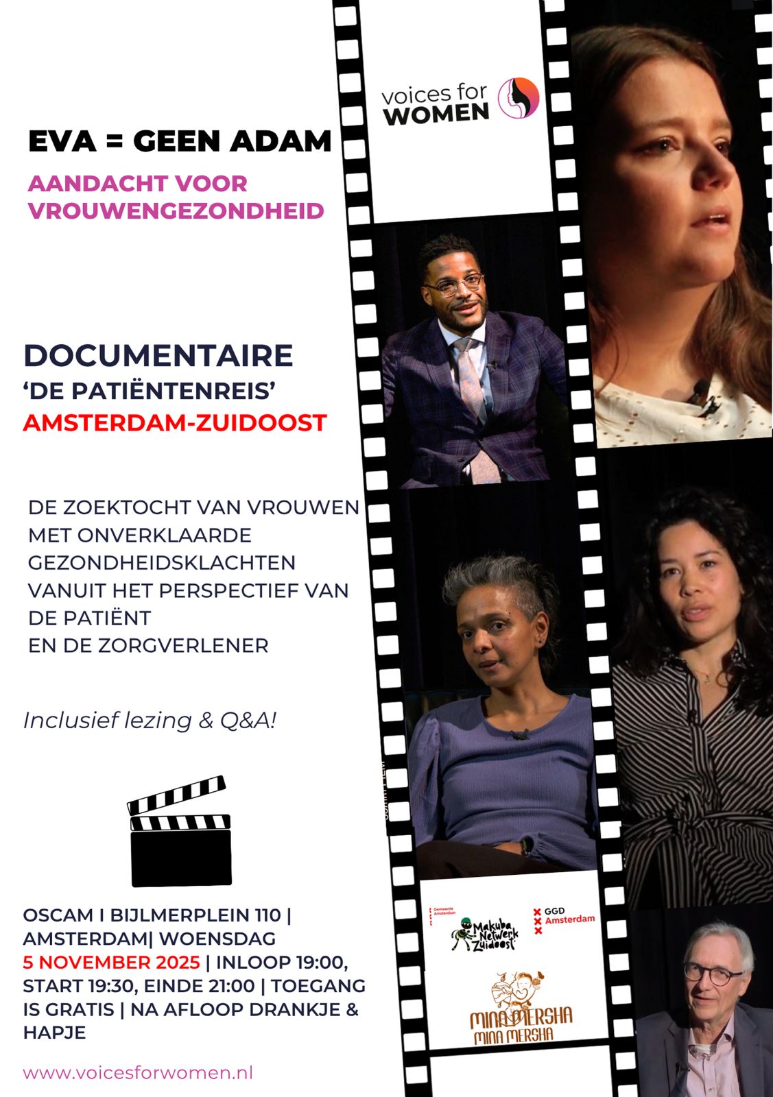 Cover photo for Eva = geen Adam Amsterdam - Zuidoost  Aandacht voor vrouwengezondheid by Stichting Voices for Women