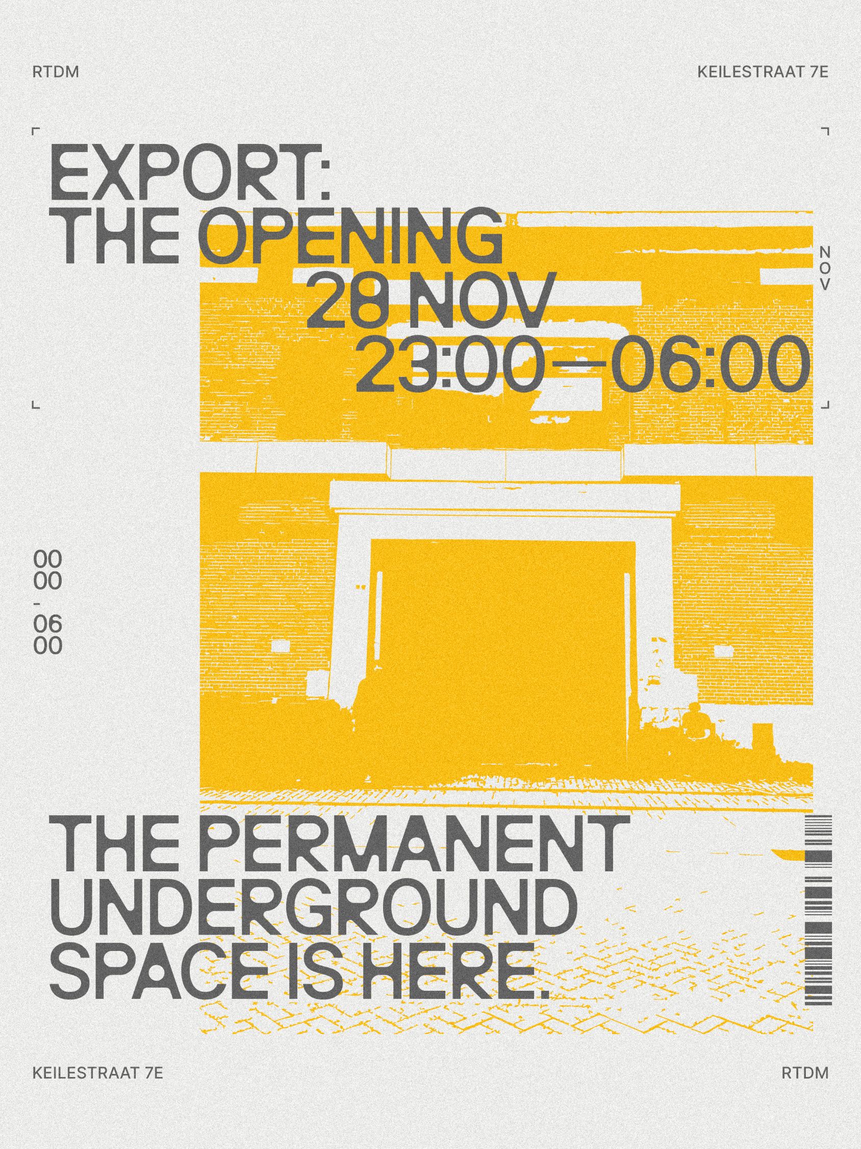 Cover photo for Export: The Opening - Final Tickets by Export 
