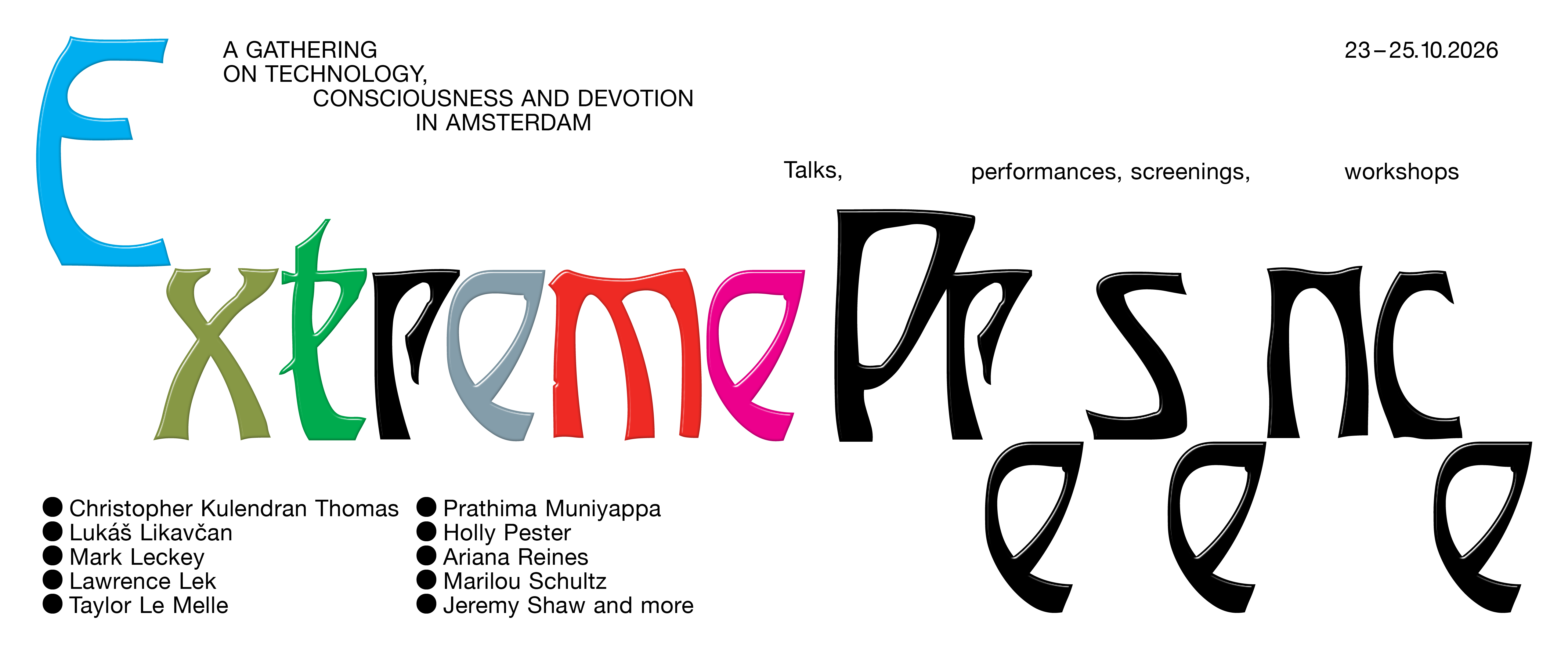 Cover photo for Extreme Presence by Hartwig Art Foundation