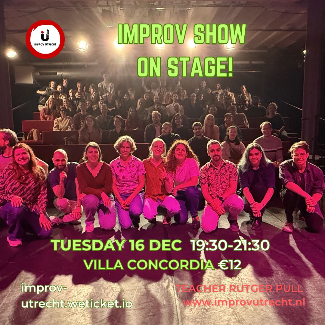 Cover photo for Improv Show: On Stage! (Rutger's group) by Improv Utrecht