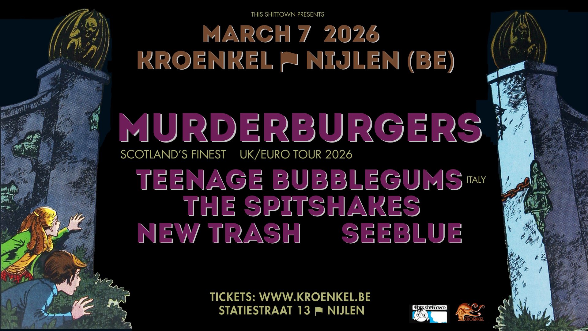 Cover photo for Murderburgers + more @ Kroenkel Belgium by Jeugdhuiswerking Kroenkel V.Z.W