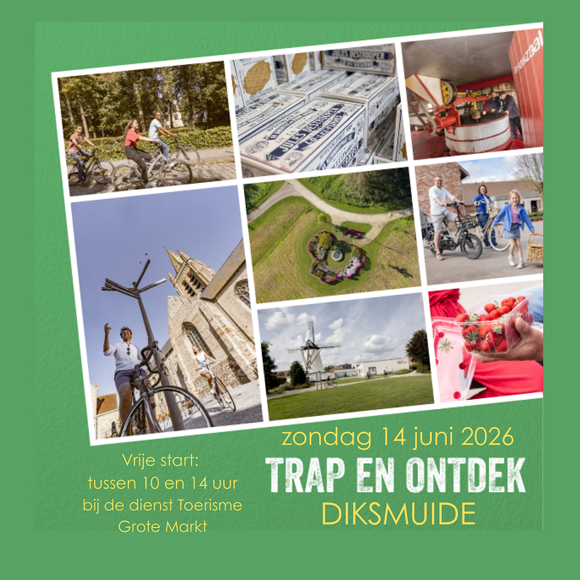 Cover photo for Fietsevenement Trap en ontdek unieke plekken Diksmuide | 14 juni by Toerisme Diksmuide