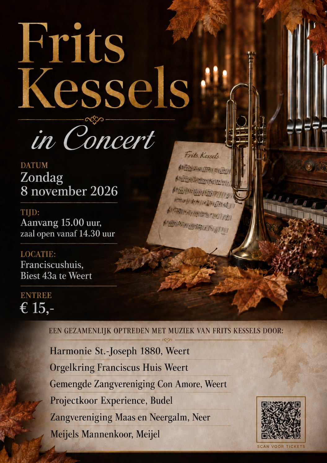 Cover photo for Frits Kessels in Concert by Harmonie St. Joseph 1880