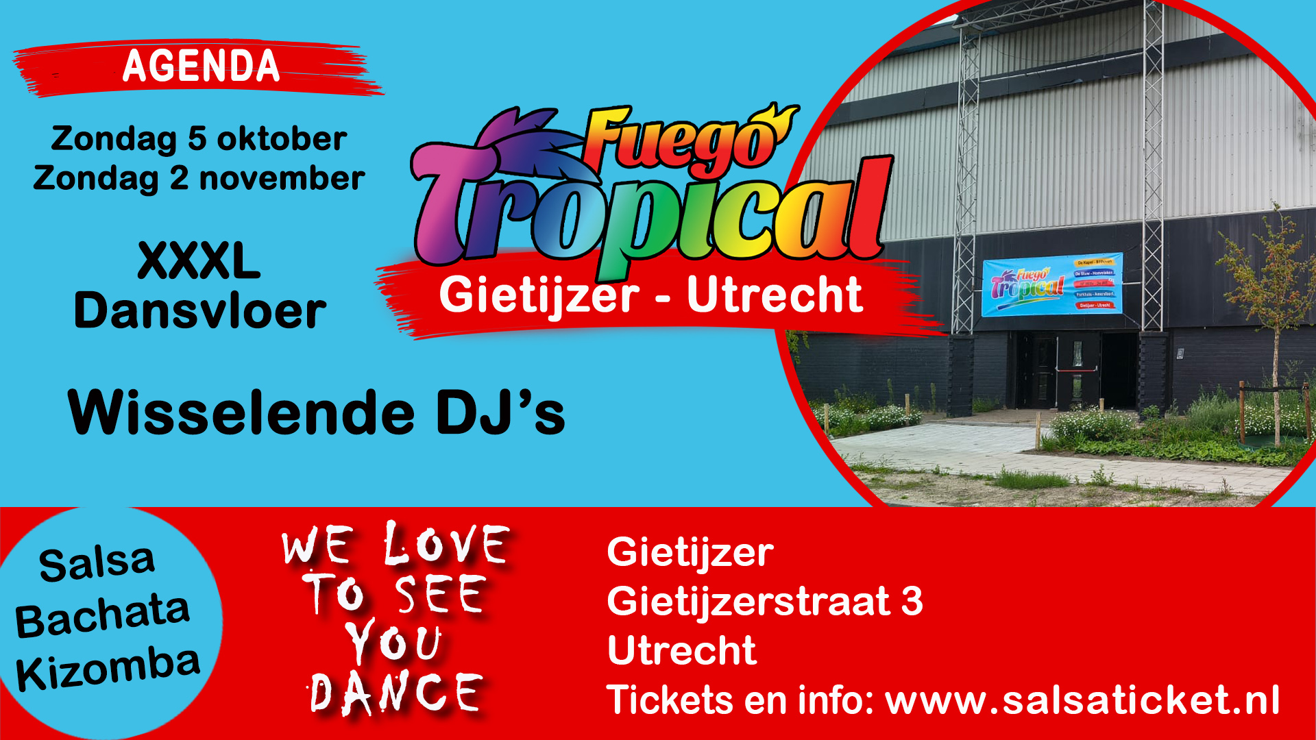 Cover photo for Fuego Tropical in Gietijzer - Utrecht by Salsaticket.nl