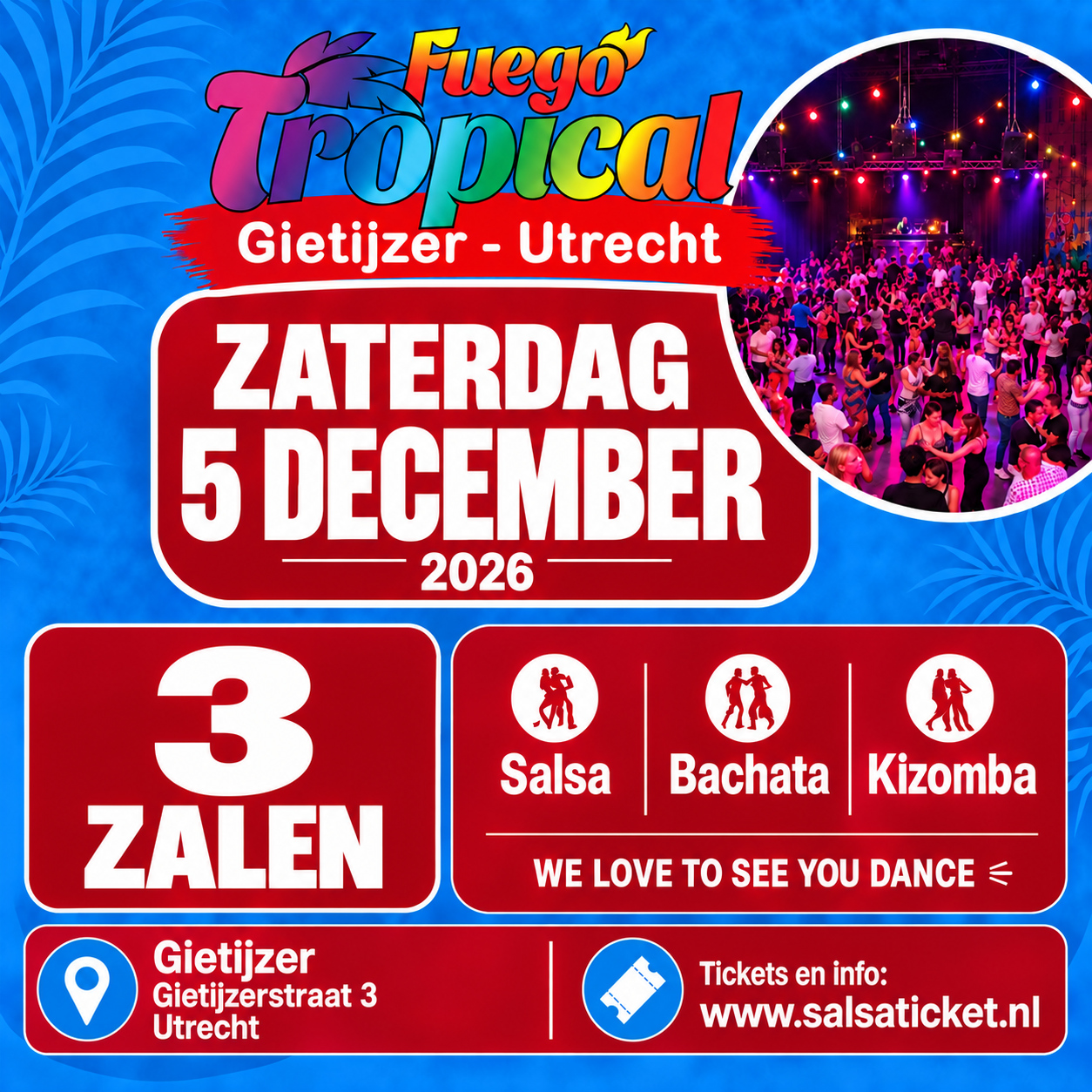 Cover photo for Fuego Tropical, Gietijzer - Utrecht by Salsaticket.nl