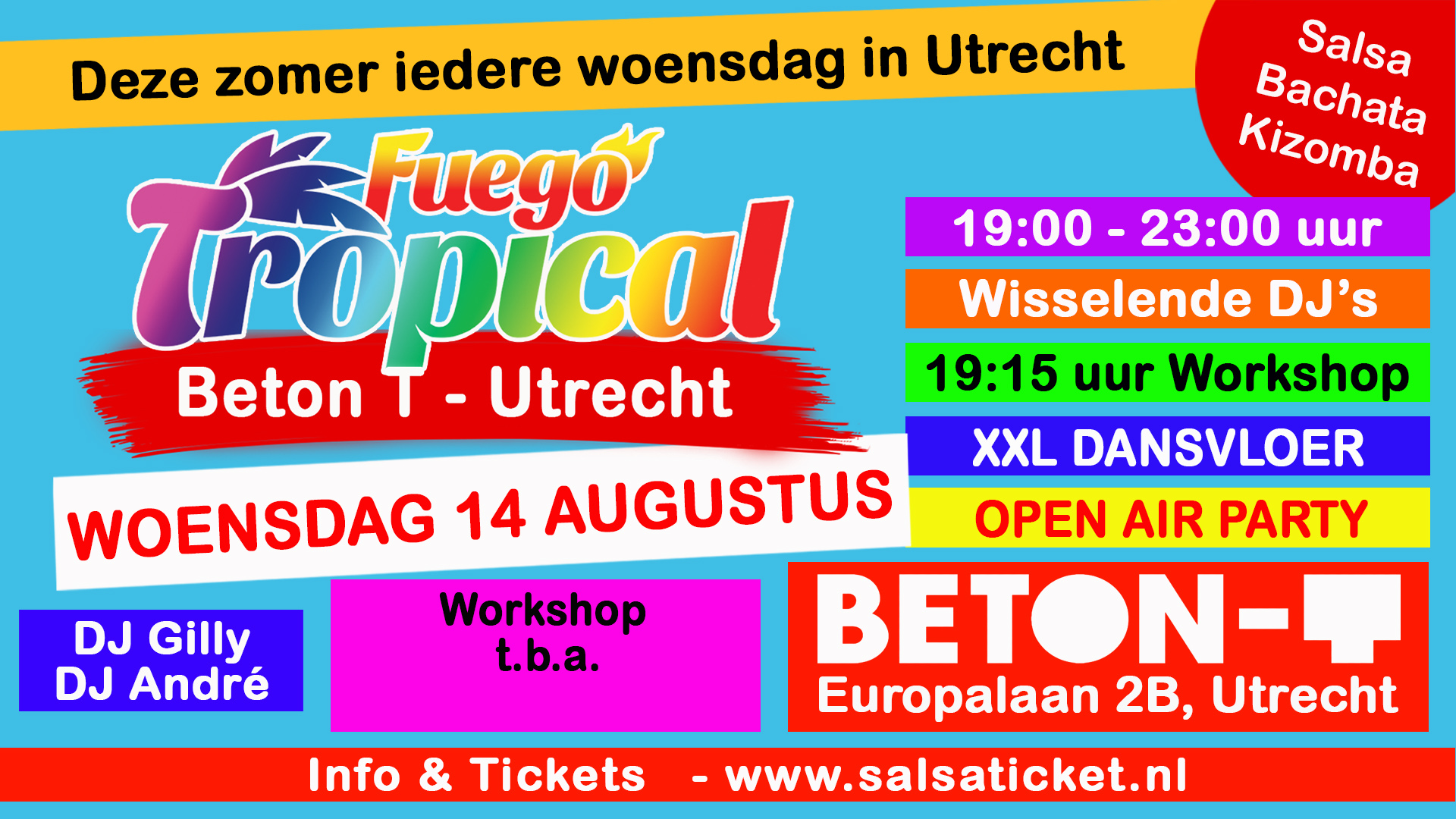 Cover photo for Fuego Tropical Open Air, Beton T - Utrecht by Salsaticket.nl