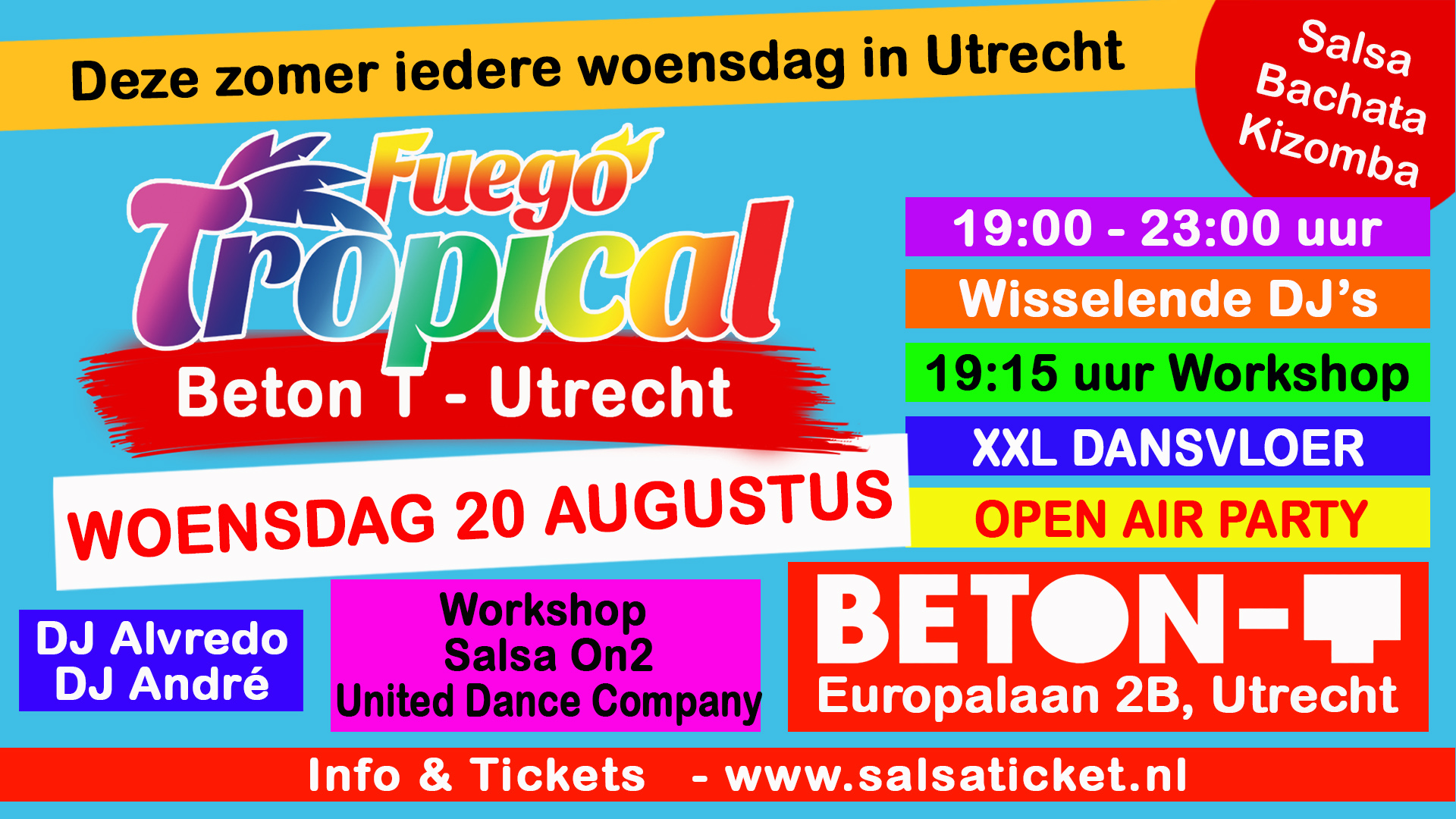 Cover photo for Fuego Tropical Open Air, Beton T - Utrecht by Salsaticket.nl