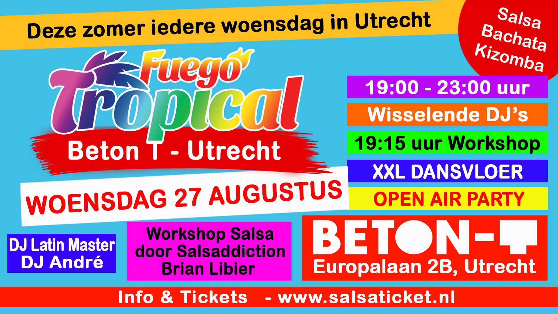 Cover photo for Fuego Tropical Open Air, Beton T - Utrecht by Salsaticket.nl