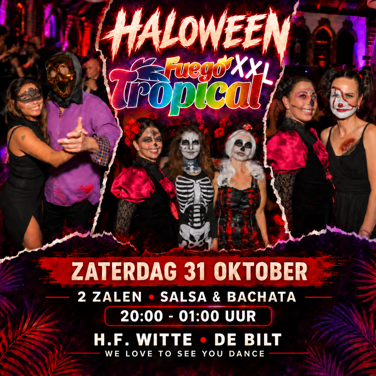 Cover photo for Fuego Tropical XXL, HF Witte - De Bilt by Salsaticket.nl