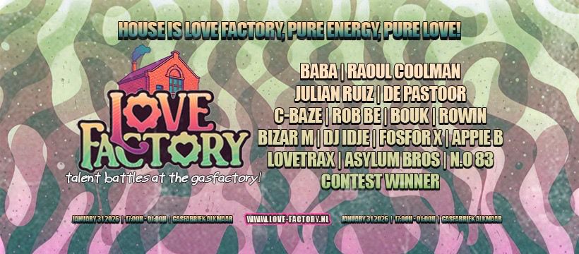 Cover photo for Love Factory Talent Battles At The Gasfactory by Love Factory