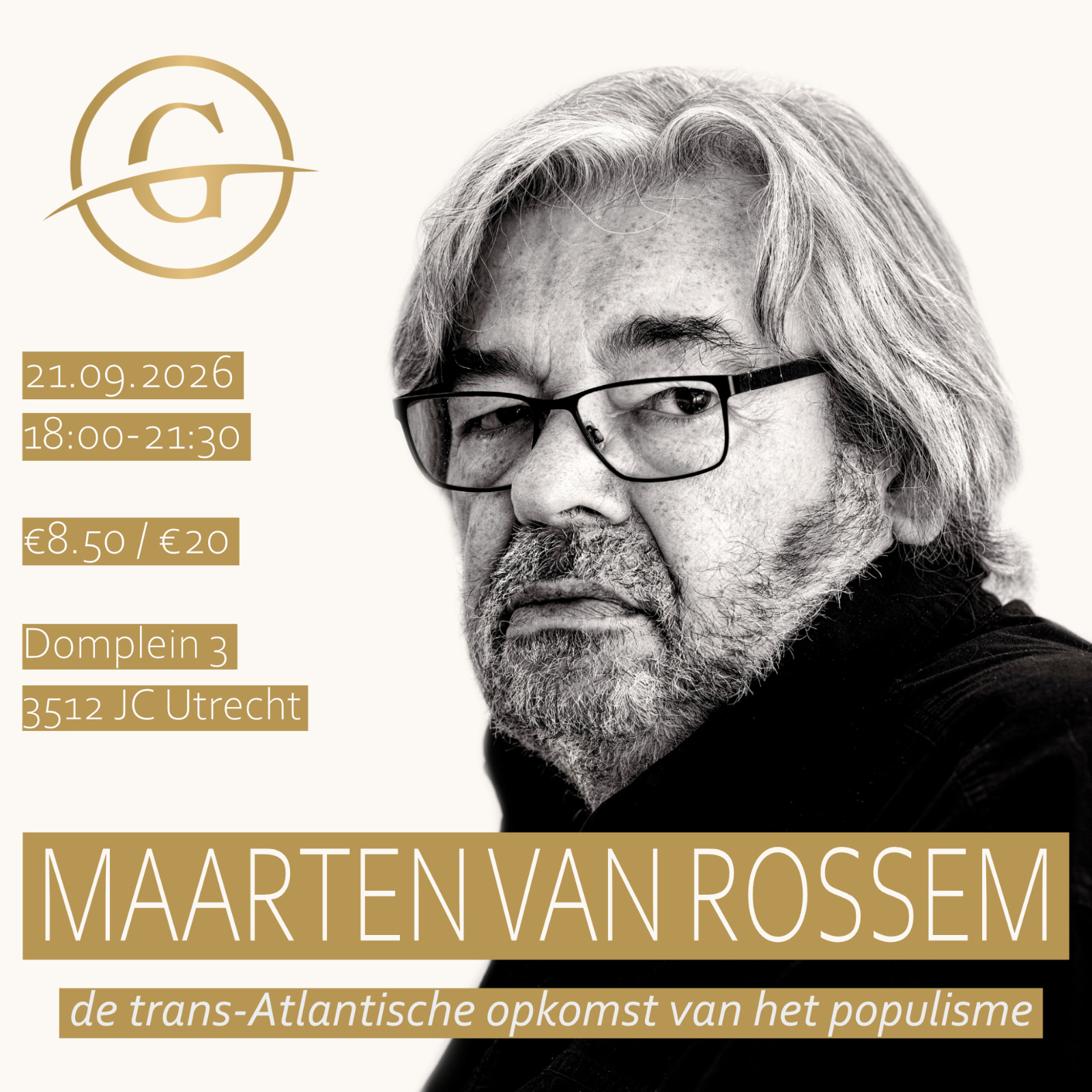 Cover photo for GA! x Maarten van Rossem by GA! Think Tank