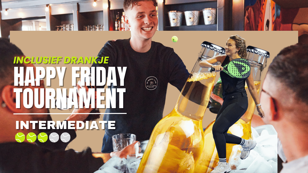 Cover photo for Happy Friday Tournament - Intermediate by Padel Fabriek Leeuwarden