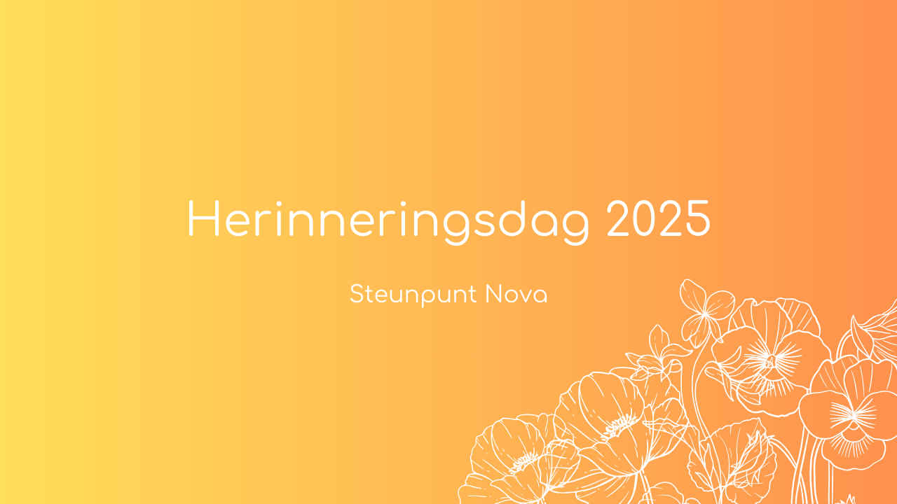 Cover photo for Herinneringsdag Steunpunt Nova 2025 by Steunpunt Nova