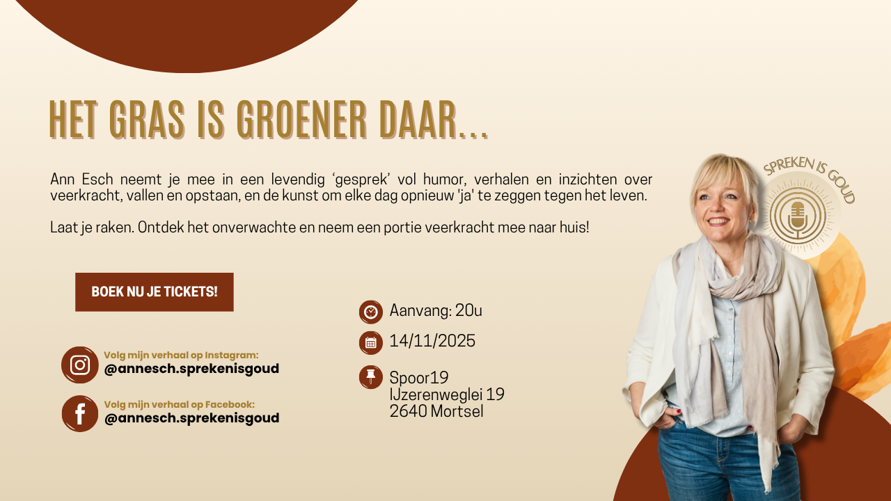 Cover photo for Het gras is groener daar.. [SPOOR19] by Spreken is Goud