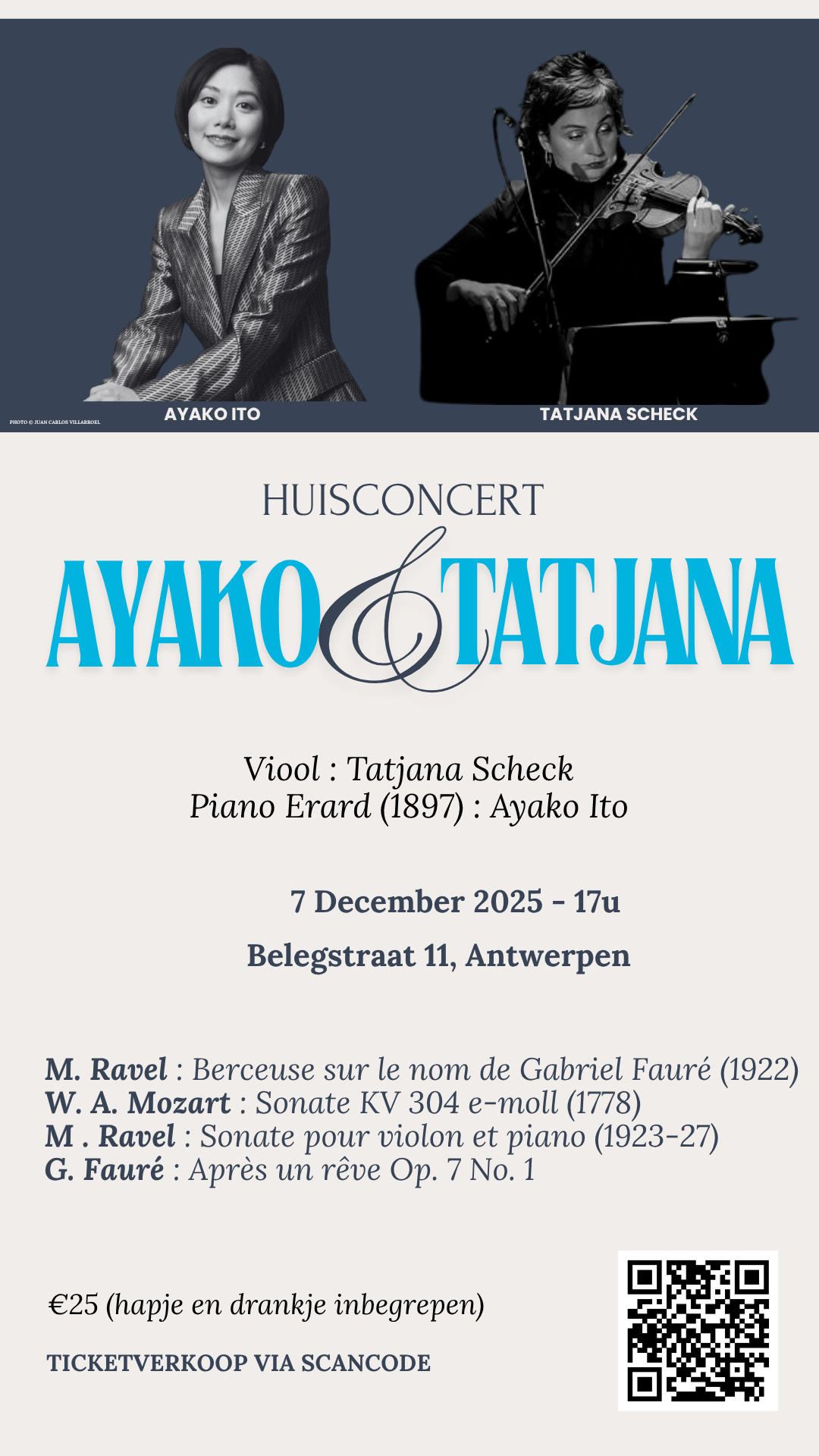 Cover photo for Huisconcert bij Jos van Immerseel en Ayako Ito by Concerten Jos van Immerseel & Ayako Ito