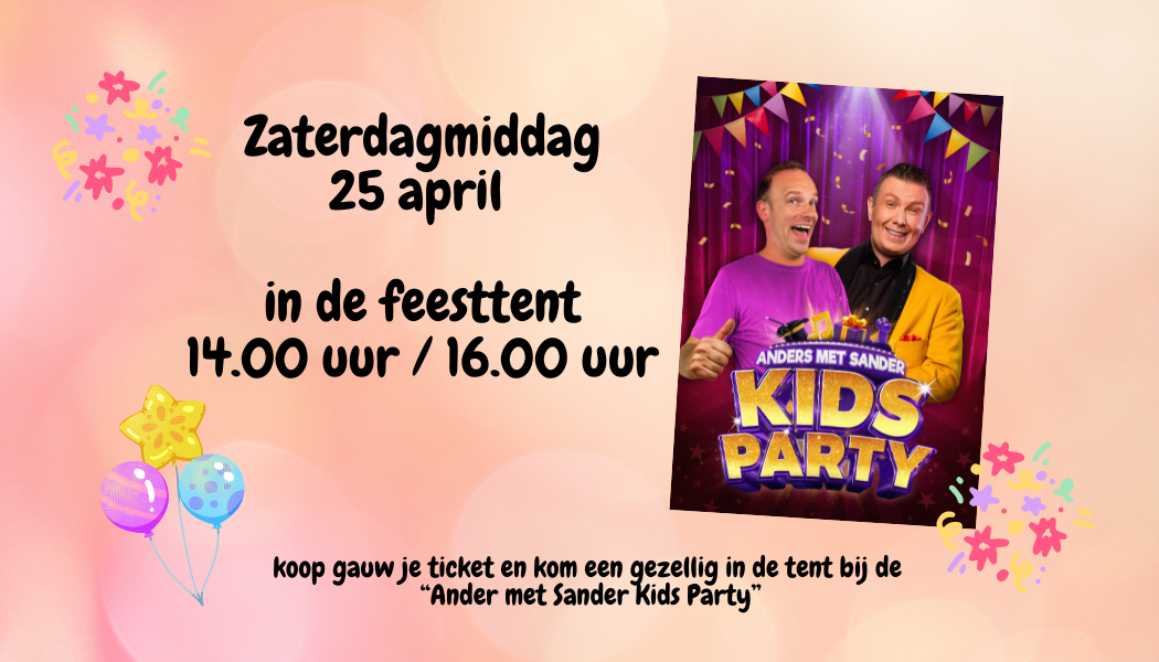 Cover photo for IJOV Kindermiddag - Anders met Sander Kidsparty by IJ.O.V. IJsselmuiden